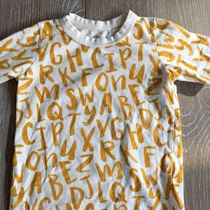 Winter water factory letter tee sz 3